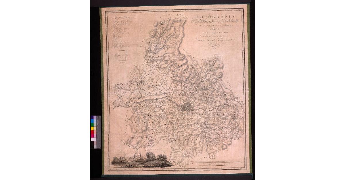 Topografia della città e contorni di Firenze dell'abate Bartolomeo Borghi, pubblicata da Zanobi Zucchini di Cortona e dal medesimo dedicata ai suoi amici Benedetti Francesco e Luigi Ciampolini, Firenze 1817