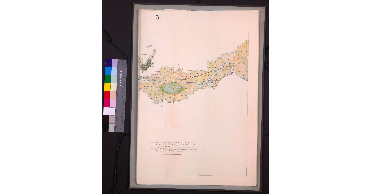 Mappa geometrica del lago di Bientina