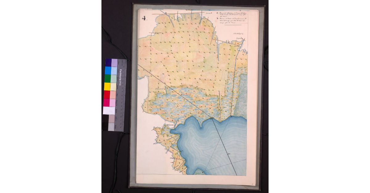 Mappa geometrica del lago di Bientina