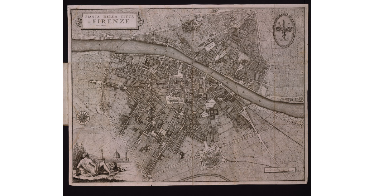 Pianta della città di Firenze