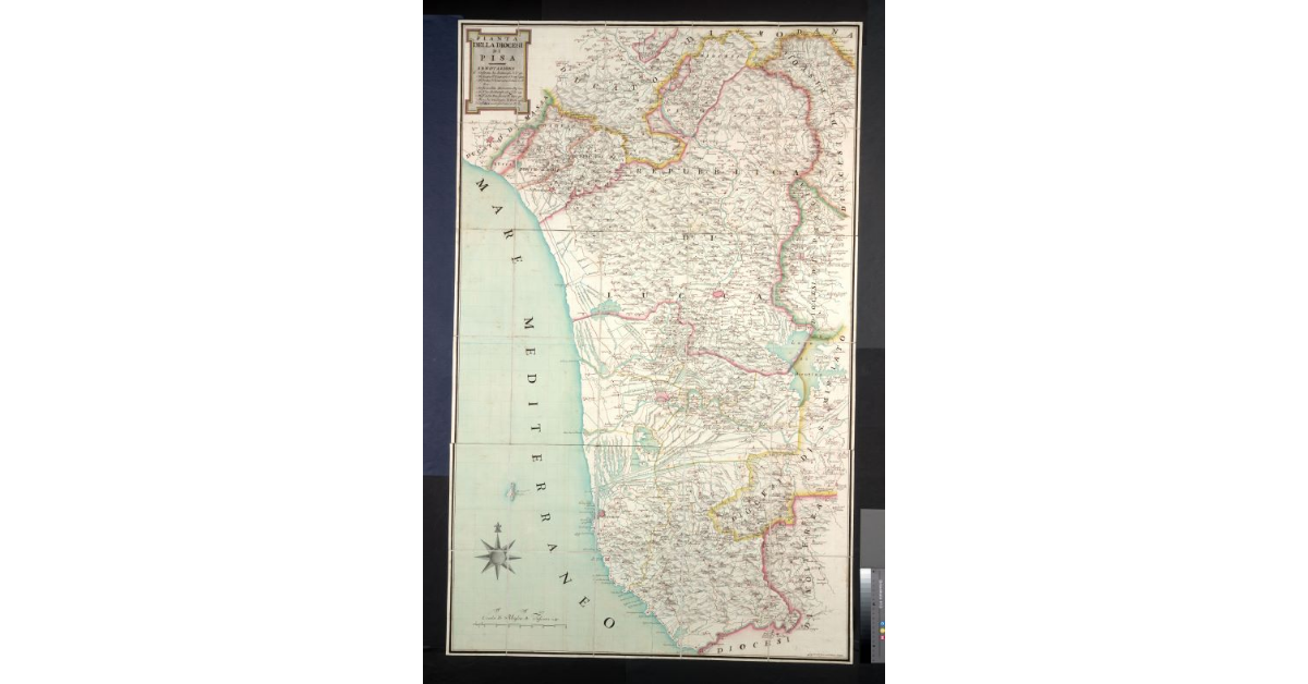 Pianta della diocesi di Pisa