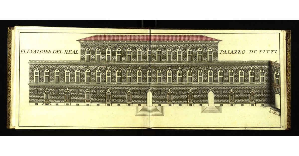 Elevazione del Real Palazzo de Pitti [a Firenze]