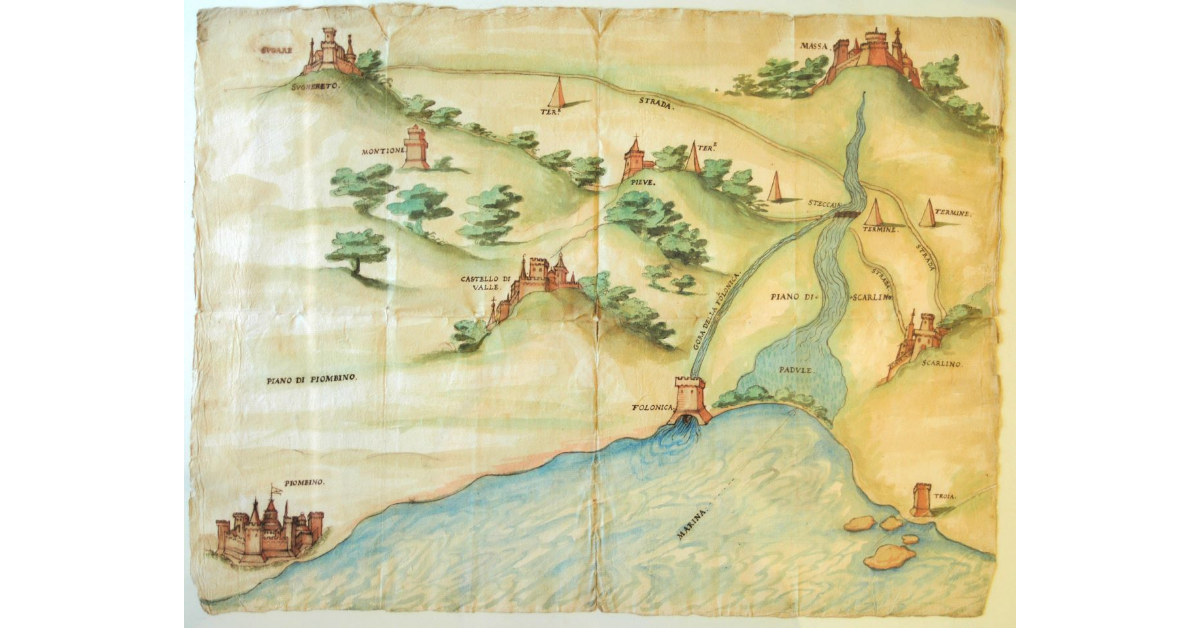 [Steccaia che conduce l'acqua del fiume Pecora nel torrente della Ronna]