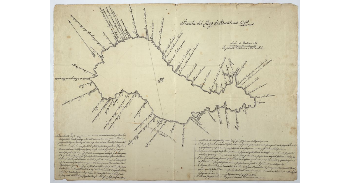 [Pianta del lago di Sesto o Bientina]