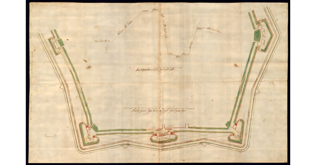 Inventione di Flaminio Saminiati sopra il fortificare la parte di Porta S.Donato di Lucca
