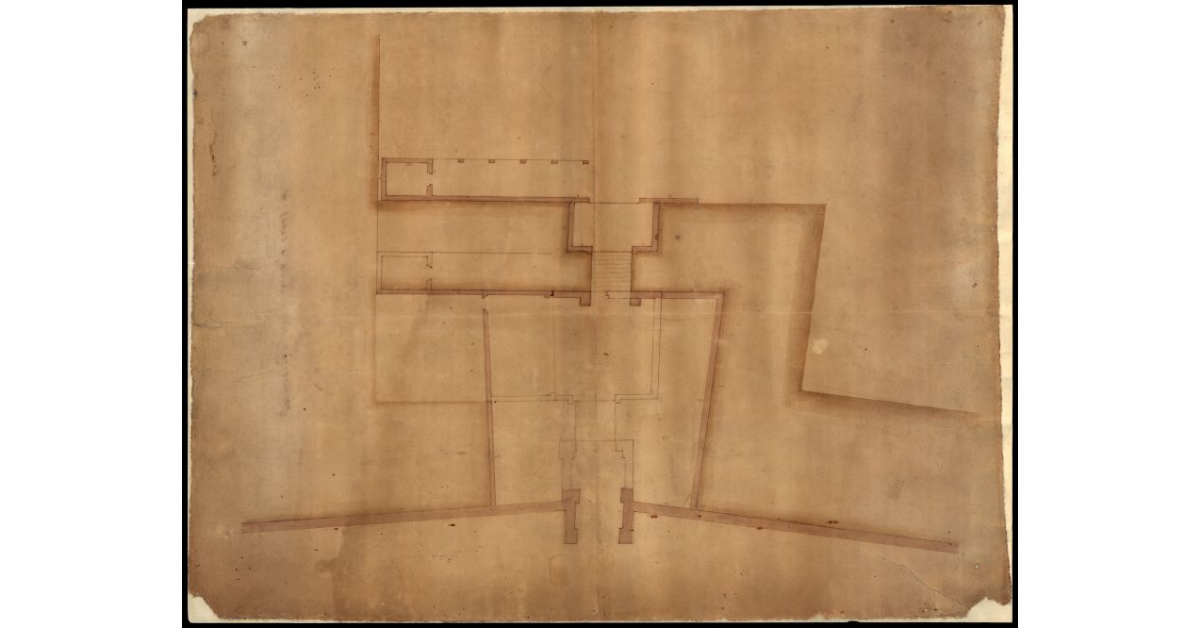 Disegno di Porta di Borgho di V. Civitali [a Lucca]