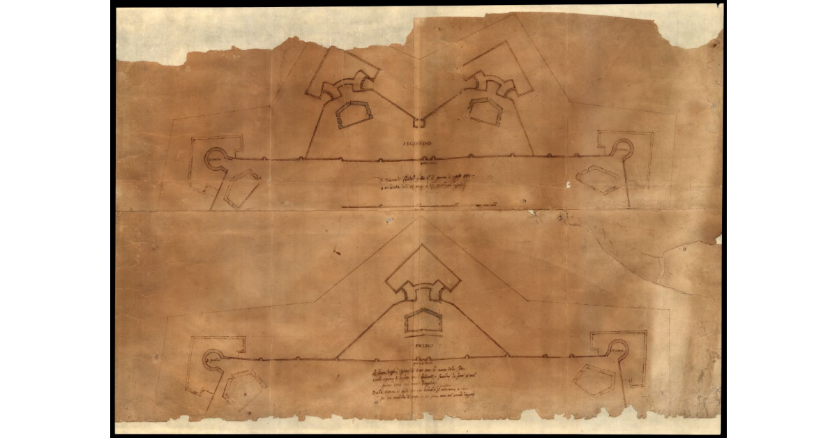 [Due progetti per fortificare Porta S. Donato a Lucca]