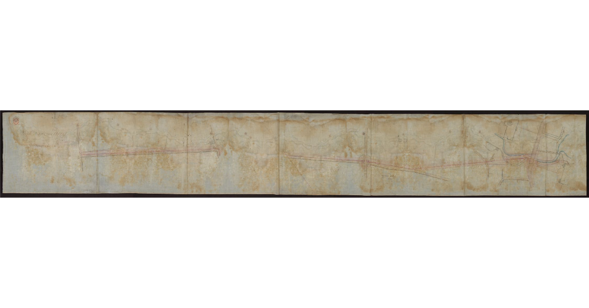 Pianta geometrica della nuova cinta [tra le barriere Maremmana e a Mare a Livorno]