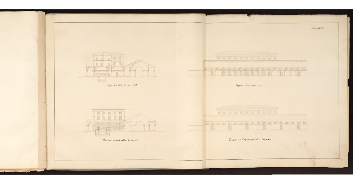 [Sezioni e prospetti del Porto di Livorno]