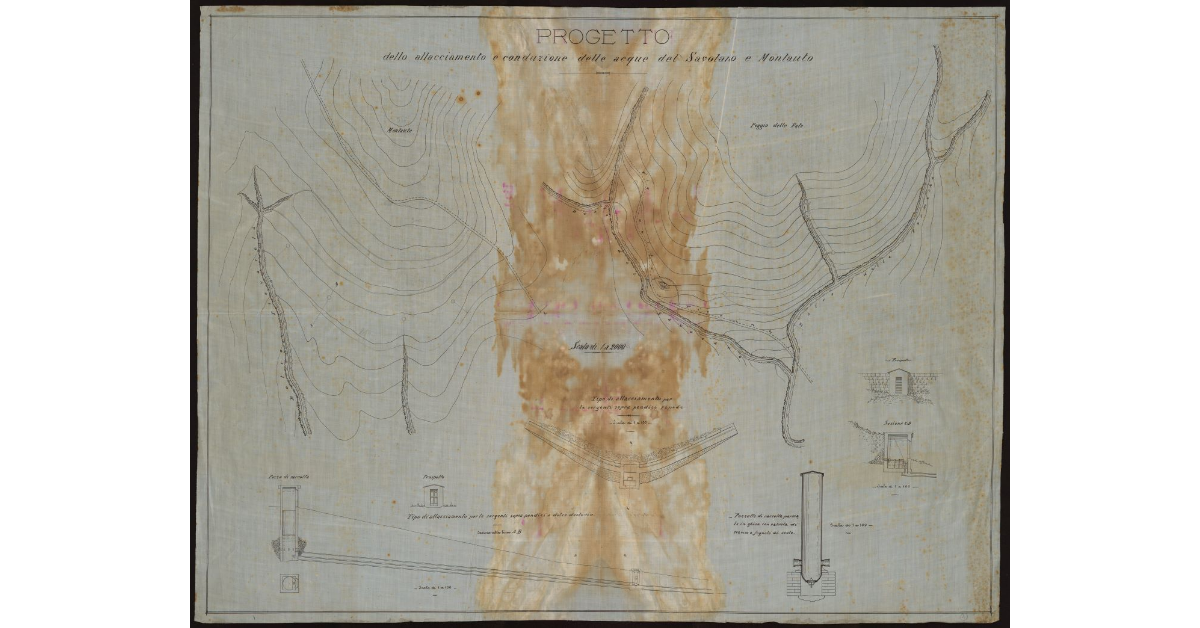 Progetto dello allacciamento e conduzione delle acque del Savolano e Montauto [nel Livornese]