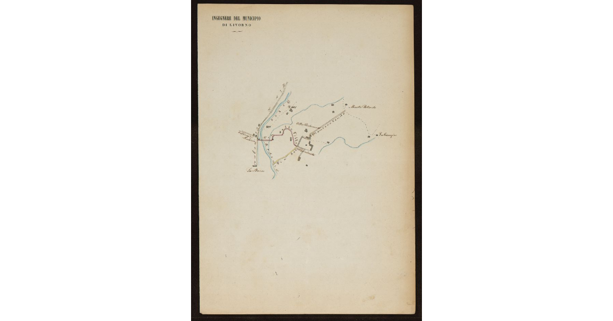 [Progetto di ristabilimento del guado sul torrente Ardenza tra la via delle Ville e la via di Dogana]