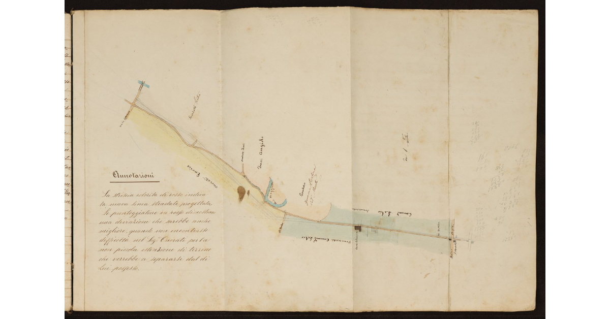 [Lavori per la rettificazione e sistemazione del Tratto della via dei Pelaghi compreso tra la strada Regia del Littorale e la via di Salviano]