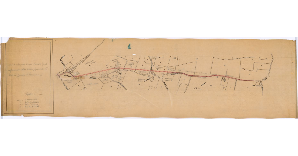 Lavori di costruzione di una variante per il miglioramento della strada Comunale di Viaio in Comune di Anghiari