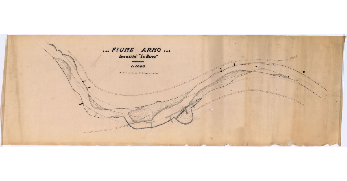 Fiume Arno. Località "La Barca"