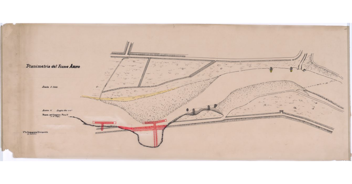 Planimetria del fiume Arno