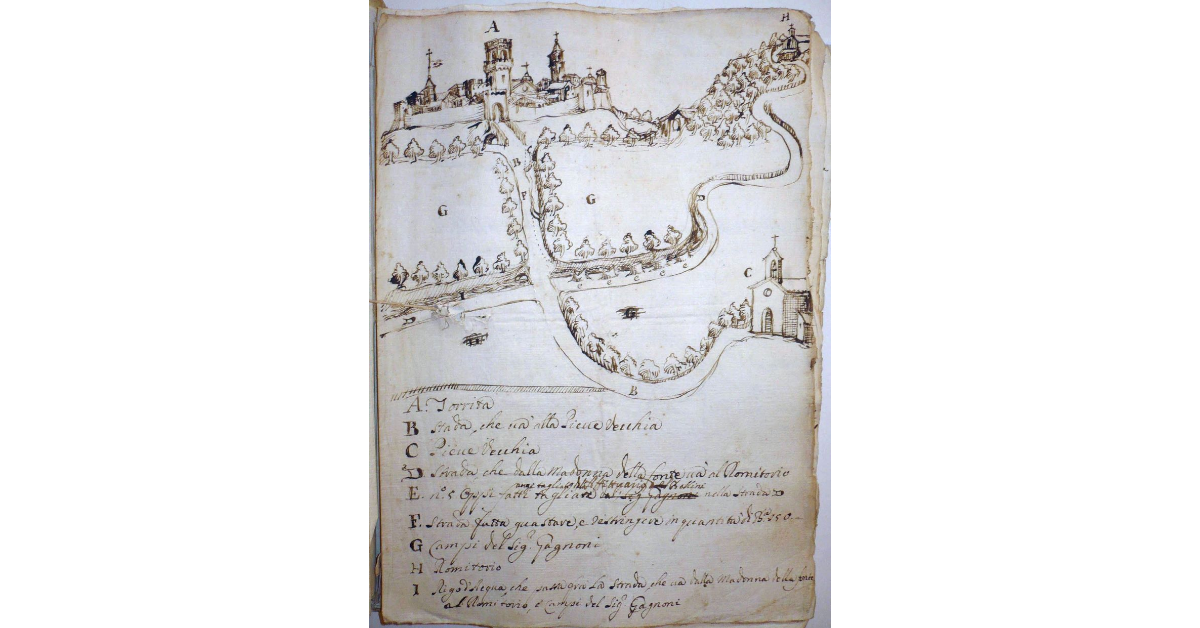 [Strada da Porta a Pago a Pieve Vecchia a Torrita]