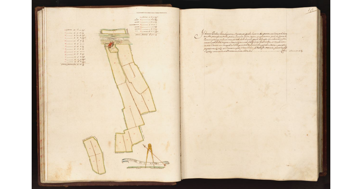 [Pianta di un podere situato nel comune di Ramini]