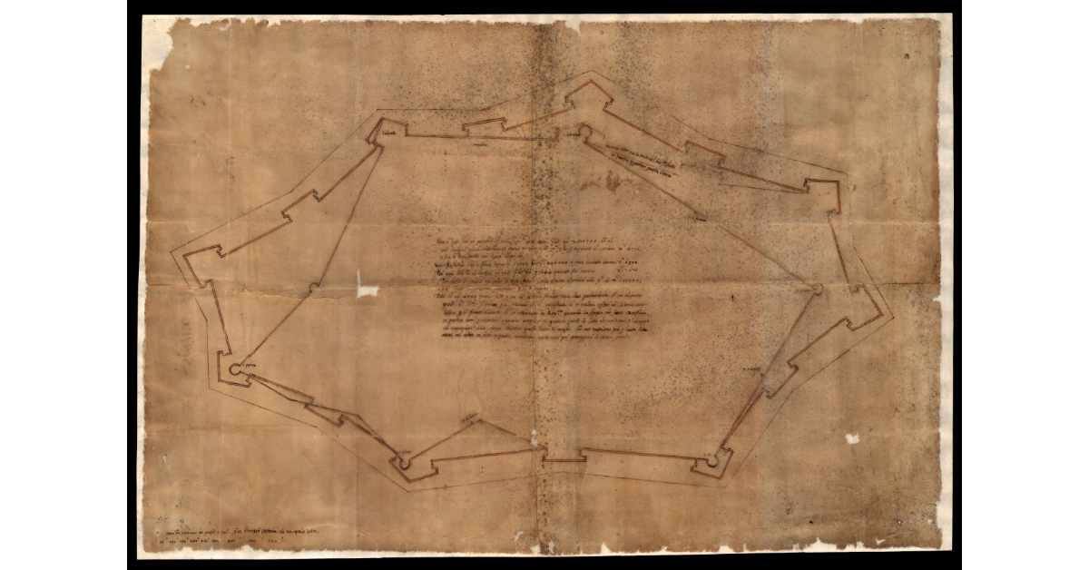 [Pianta delle mura di Lucca]