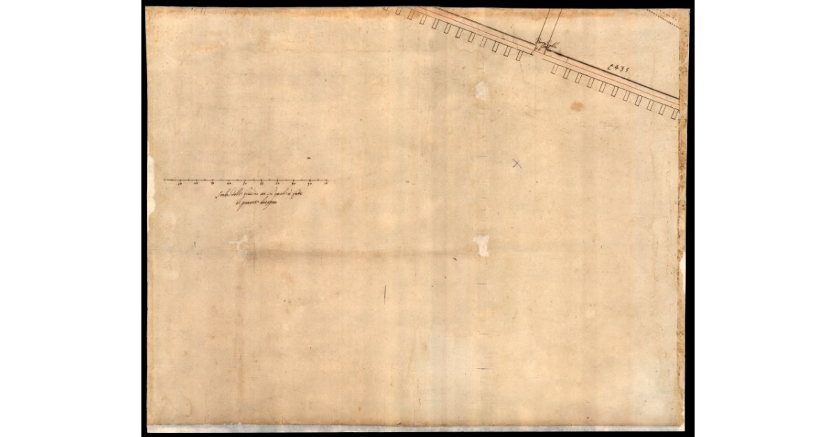 Pianta con la ritirata della scarpa della nuova fortificatione con le sue difese, nel modo apunto che sta posta sul proprio sito [a Lucca]