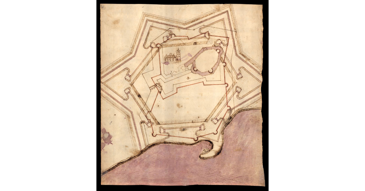 [Pianta di fortificazione non identificata]