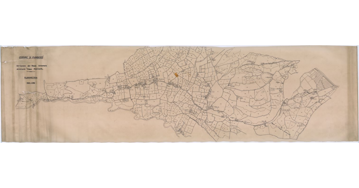 Comune di Piandiscò. Derivazione dal Resco Simontana denominata "Fosso Macinante"