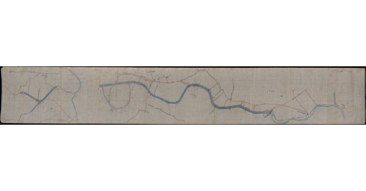 [Planimetria del corso del Torrente Cerfone]