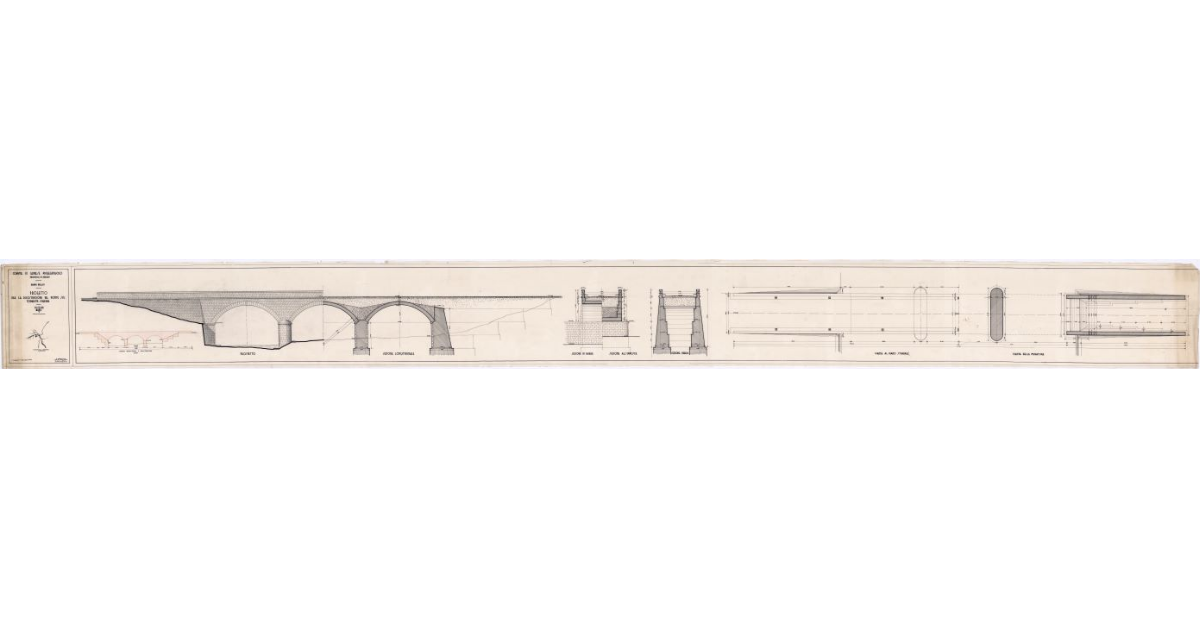 Progetto per la ricostruzione del ponte sul Torrente Singerna