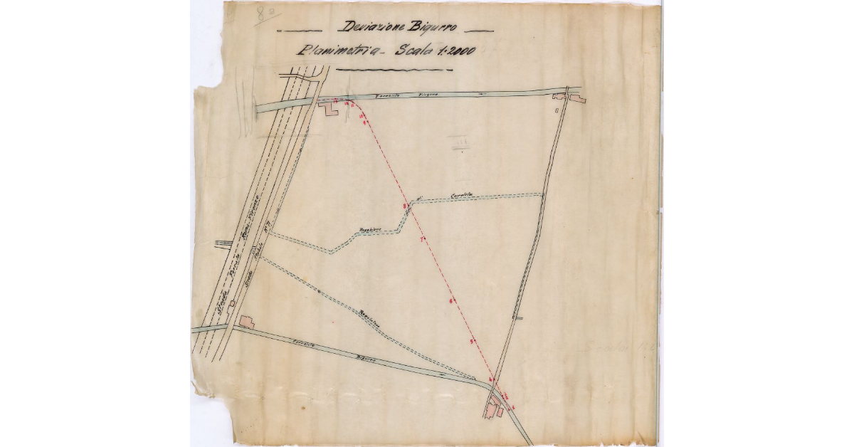 Deviazione Bigurro. Planimetria