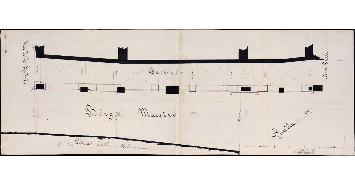 [Pianta del Palazzo Berterini a Poppi]