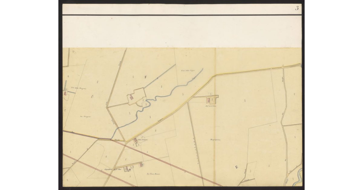 Linee progettate da Poccianti per la nuova incinta di Livorno [Foglio 3]