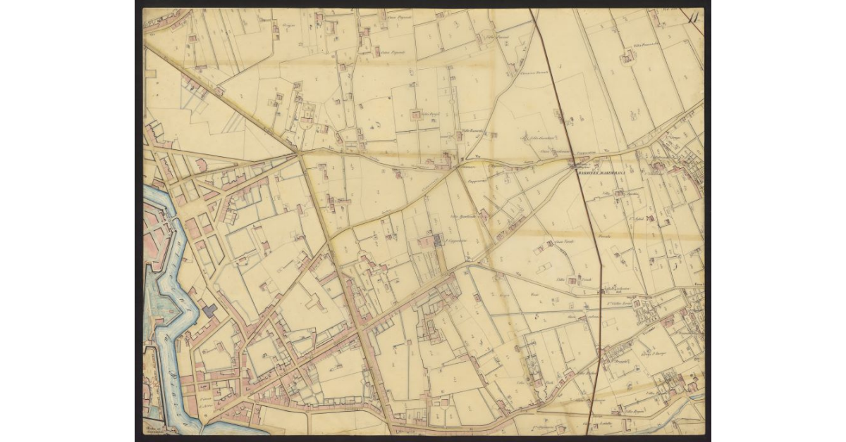 Linee progettate da Poccianti per la nuova incinta di Livorno [Foglio 11]