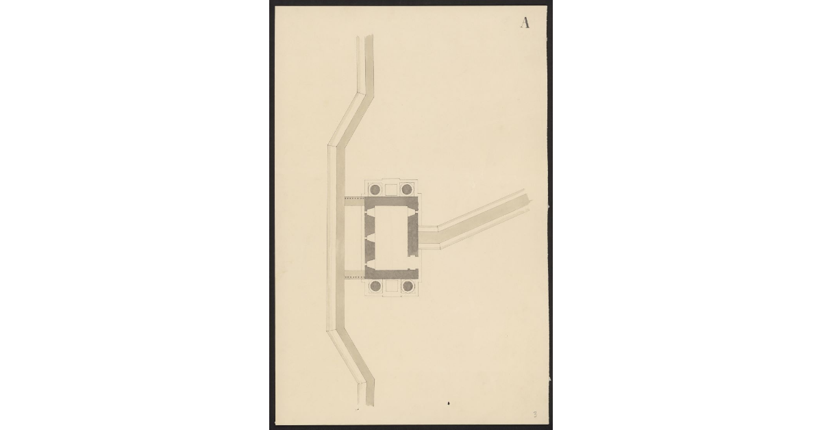 [Planimetria di un edificio per la nuova barriera doganale delle Cascine]