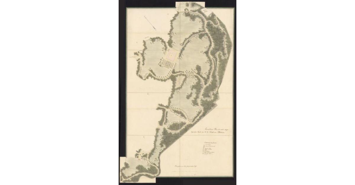 Inventions plan des noch anzulegenden theils im. KK. parck von Pratolino