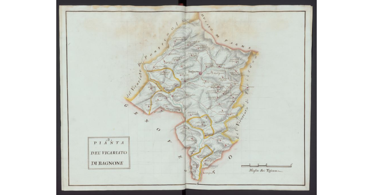 Pianta del Vicariato di Bagnone