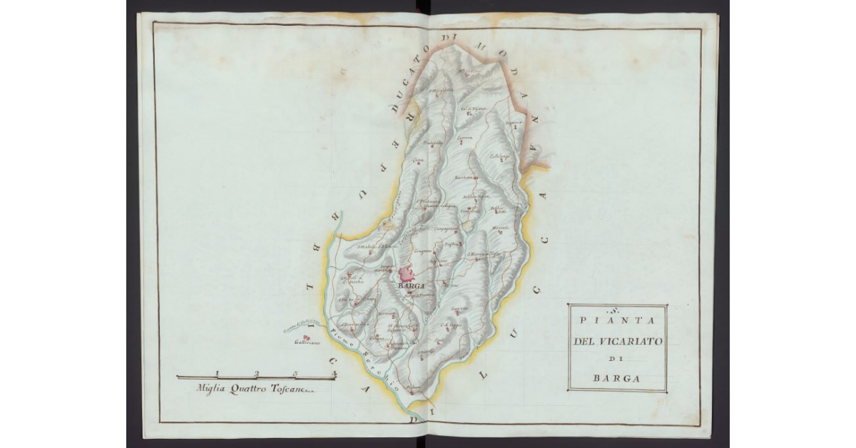 Pianta del Vicariato di Barga
