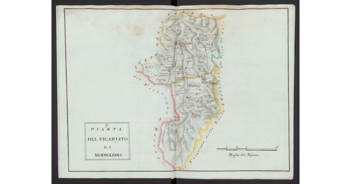 Pianta del Vicariato di Modigliana