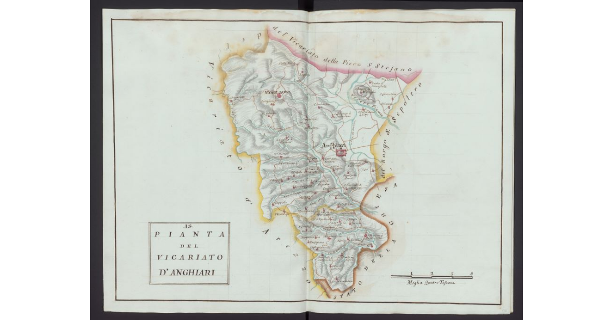 Pianta del Vicariato di Anghiari