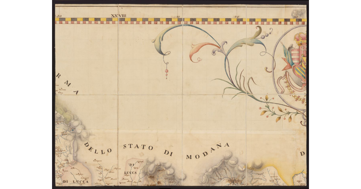Carta geografica del Granducato di Toscana