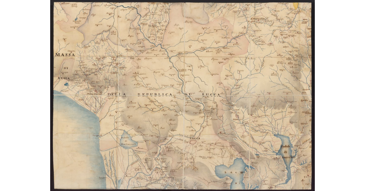 Carta geografica del Granducato di Toscana