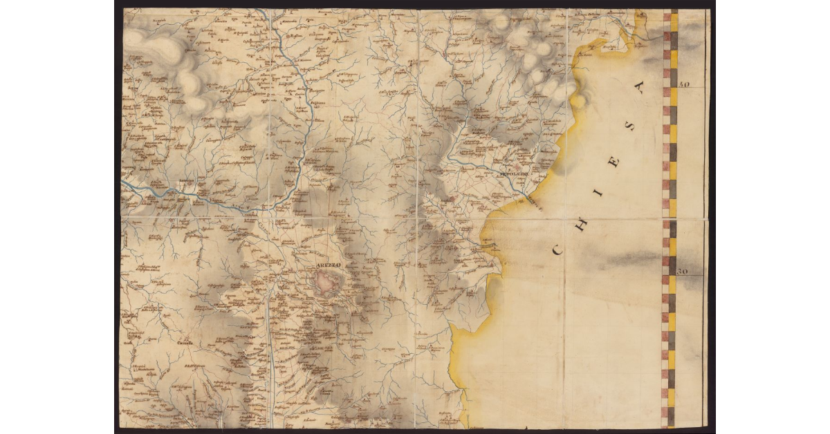 Carta geografica del Granducato di Toscana