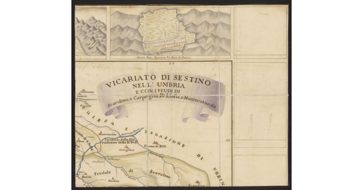 Vicariato di Sestino nell'Umbria con i feudi di Scavolino, e Carpegna di Santa Sofia e Monterotondo