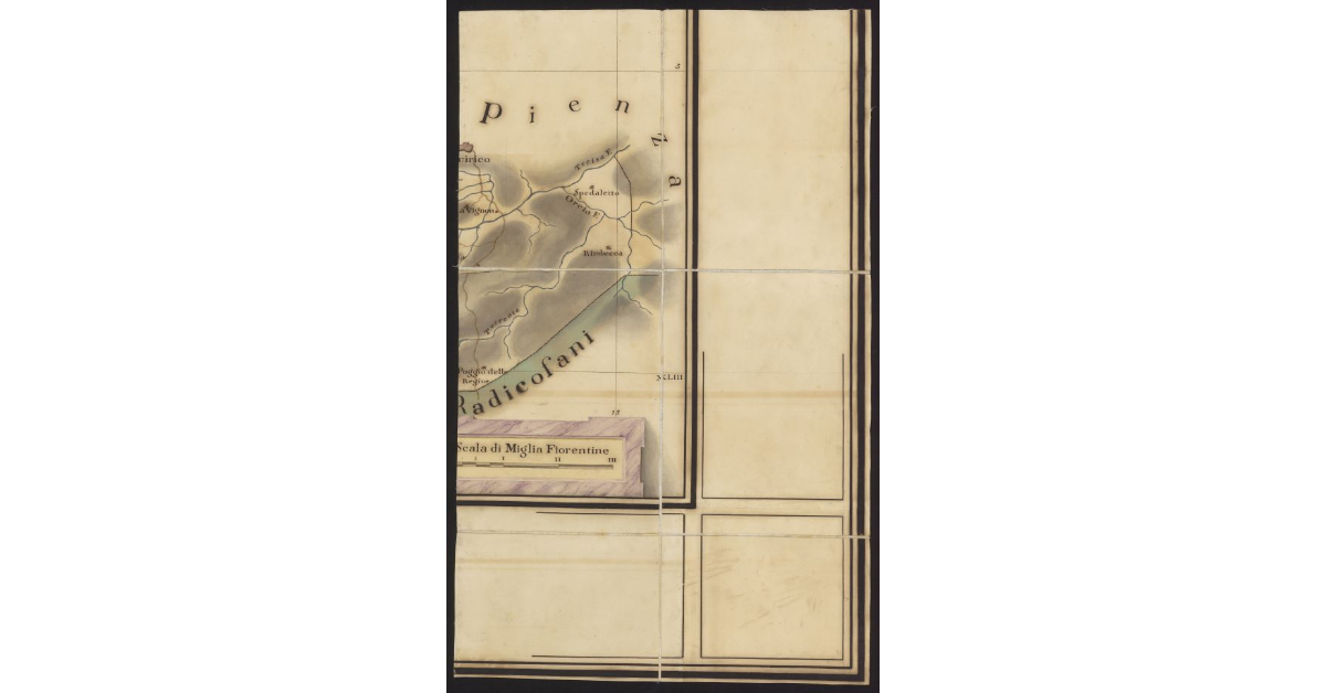 Vicariato di Montalcino. Stato senese. Provincia superiore