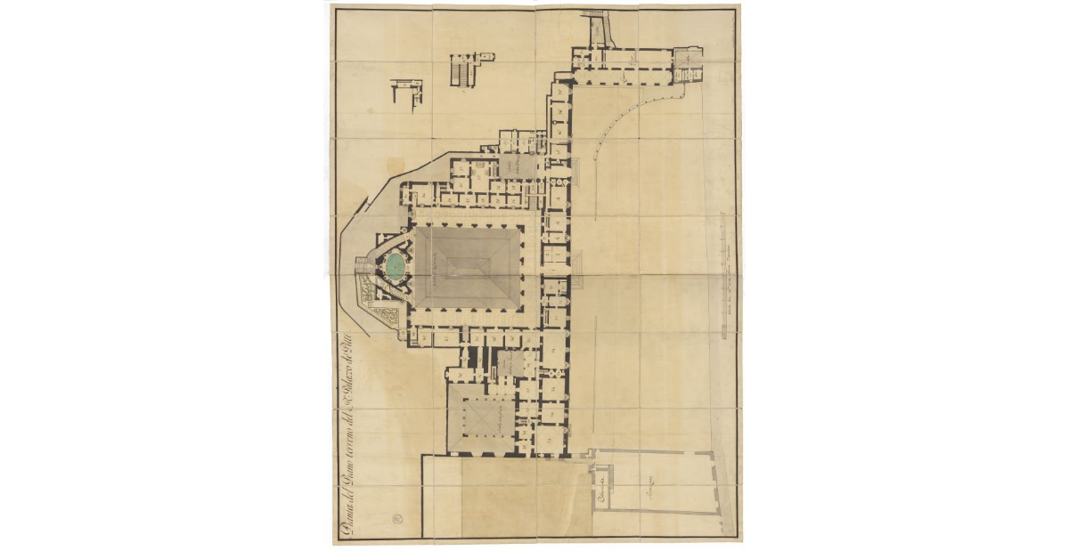 Pianta del piano terreno del regio palazzo dei Pitti