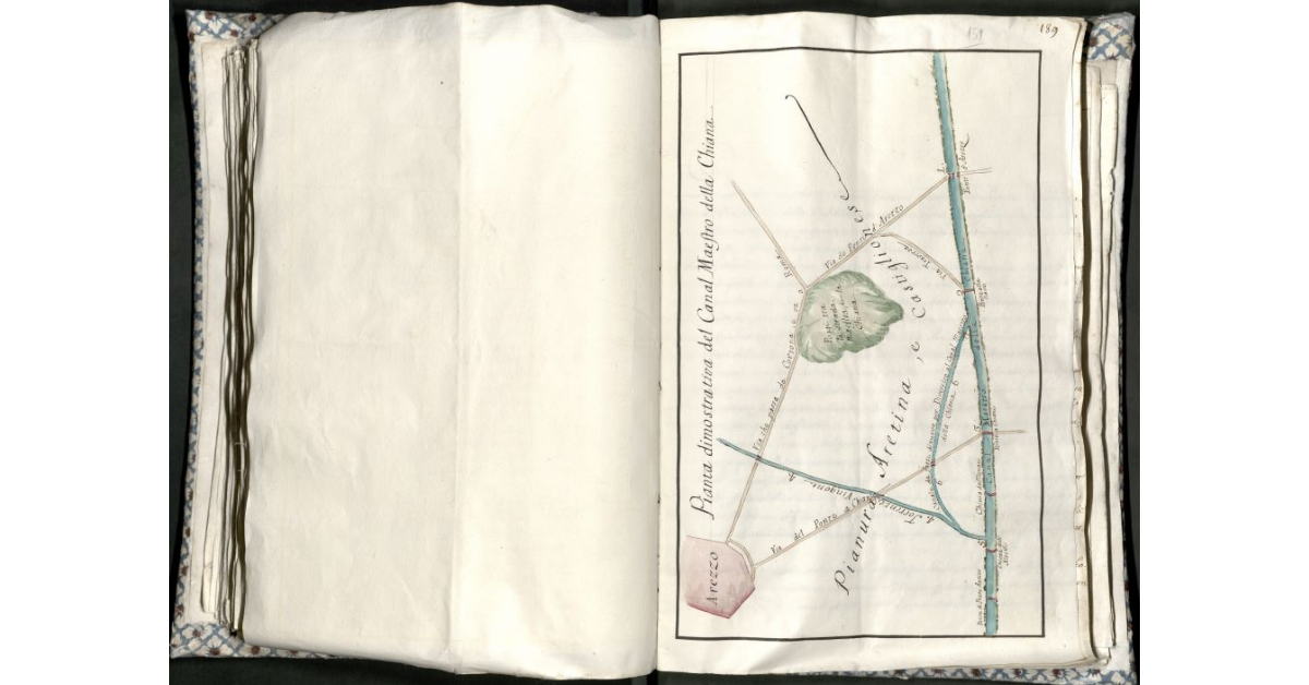 Pianta dimostrativa del Canal Maestro della Chiana