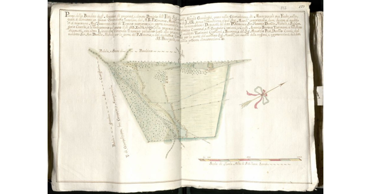 Pianta della Bandita degli Acquisti [...]