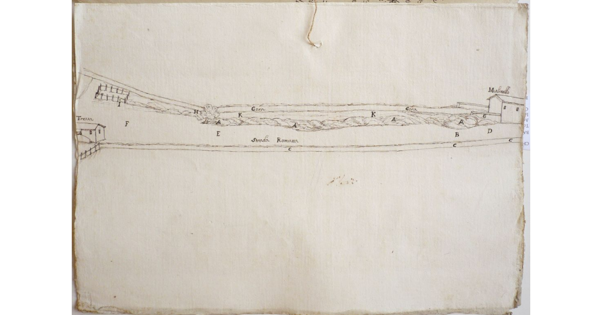 [Strada Romana nel luogo detto il Mulinello presso Cuna]