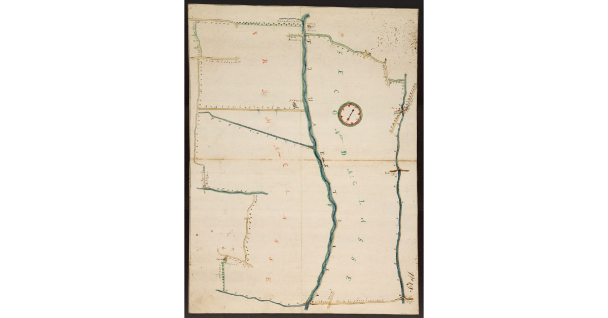 [Pianta del Torrente Stella e dell'area fra i ponti alla Pace e Gamberaia]