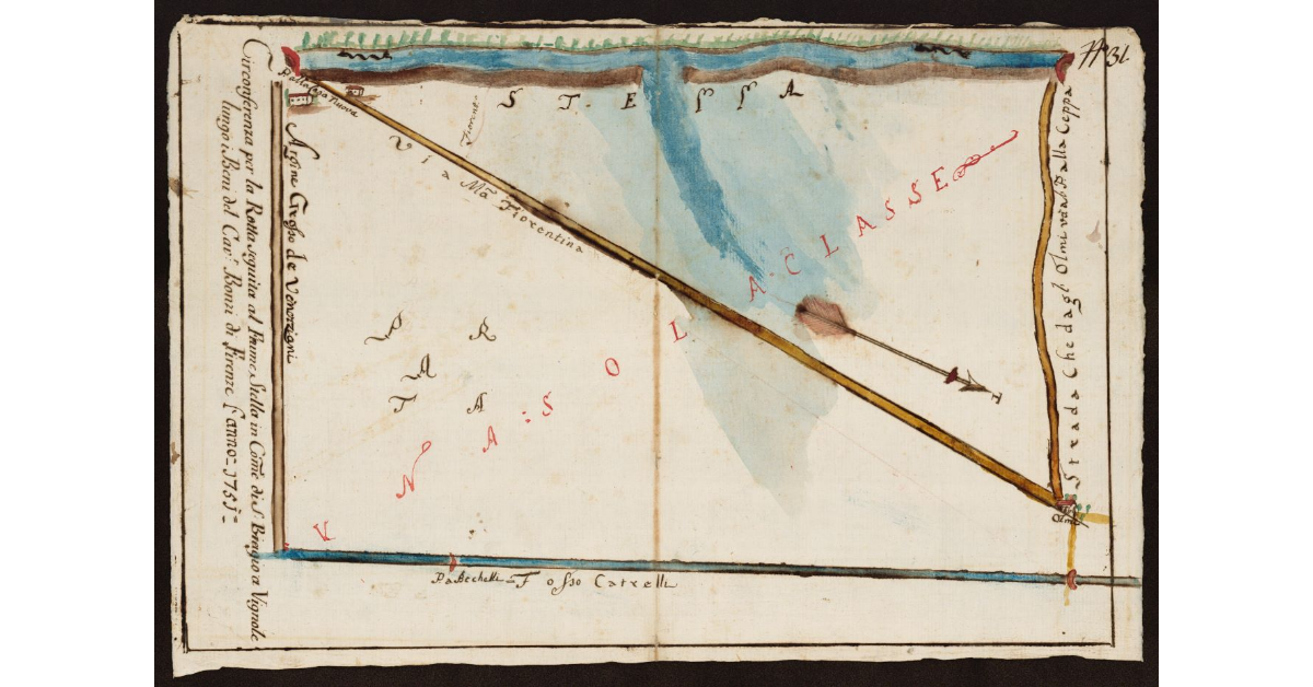 Circonferenza per la rotta subita al Fiume Stella in Comune di S. Biagio a Vignole lungo i beni del Cav.r Bonsi di Firenze l'anno 1751