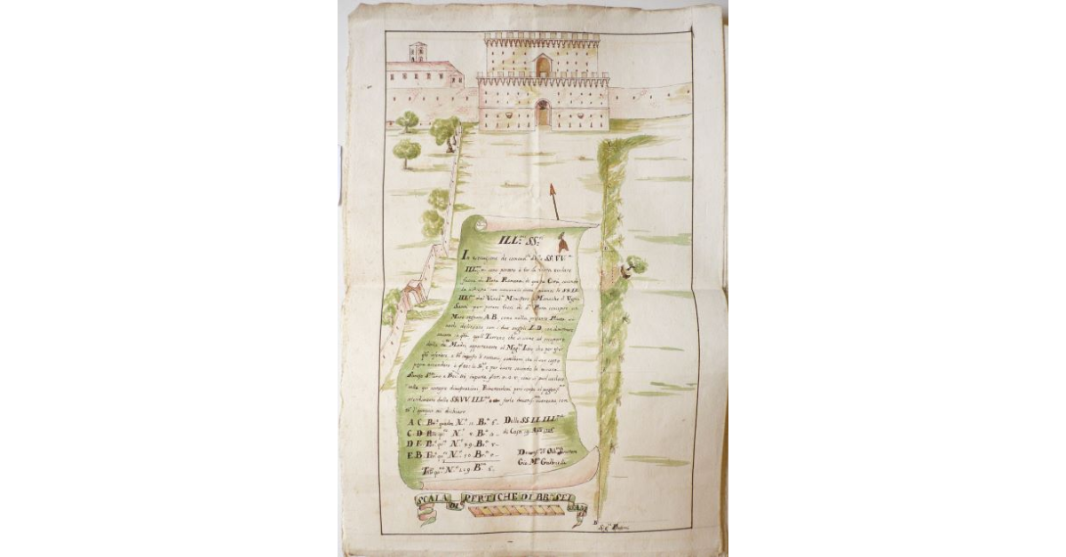 [Strada consolare presso la porta Romana di Siena]