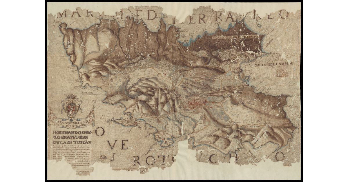 Vera positura e forma dell'Isola di Giglio